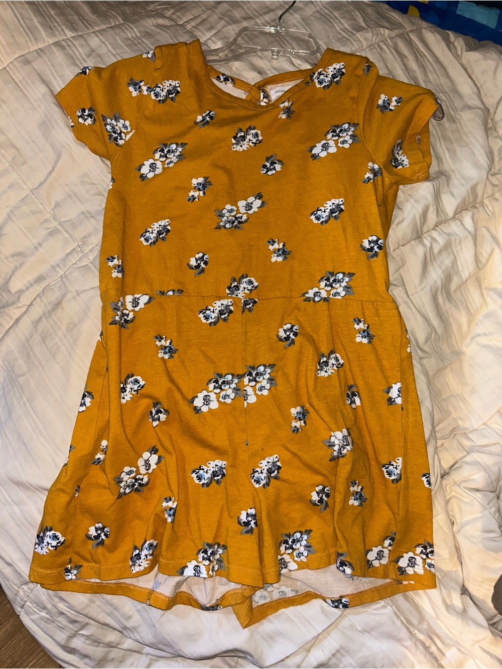🍄3 for $10🍄 Girls' Mustard Yellow Floral Romper - Brand: